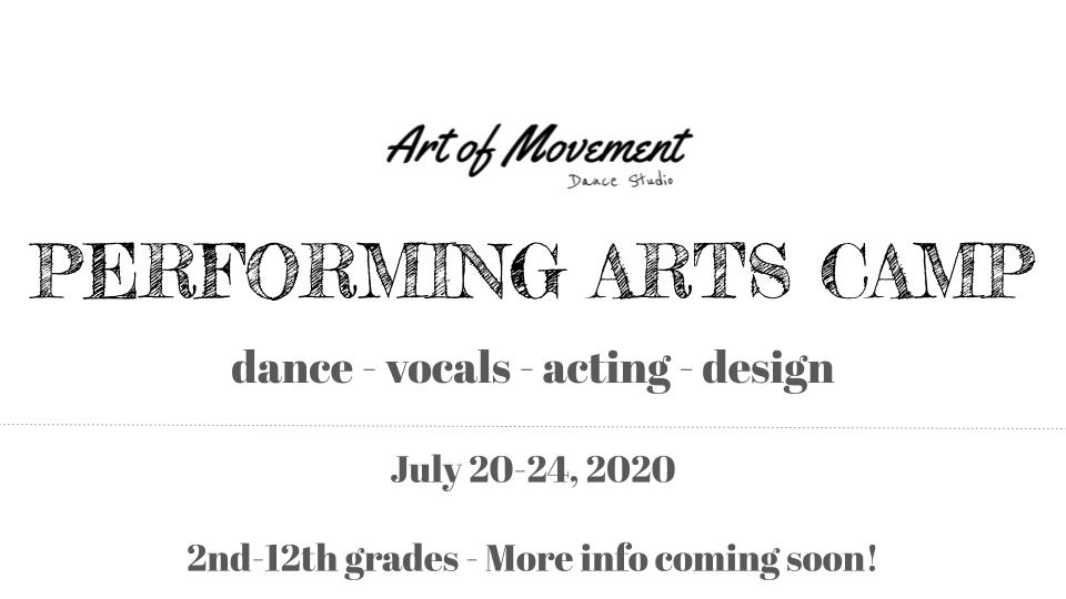 Performing Arts Camp this Summer at AMDS! UPDATE: POSTPONED UNTIL SUMMER 2021