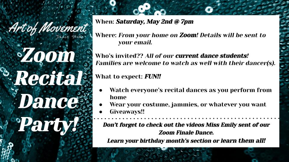 Recital Dance Party!