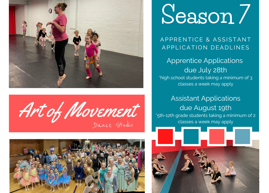 Season 7 Apprentices & Assistants Needed